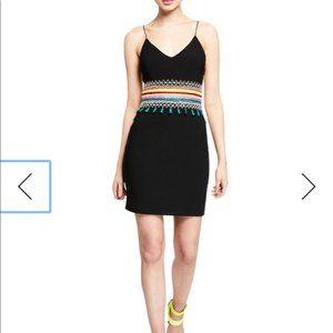 NWT Alice + Olivia Loralee Black Embroidered Dress
